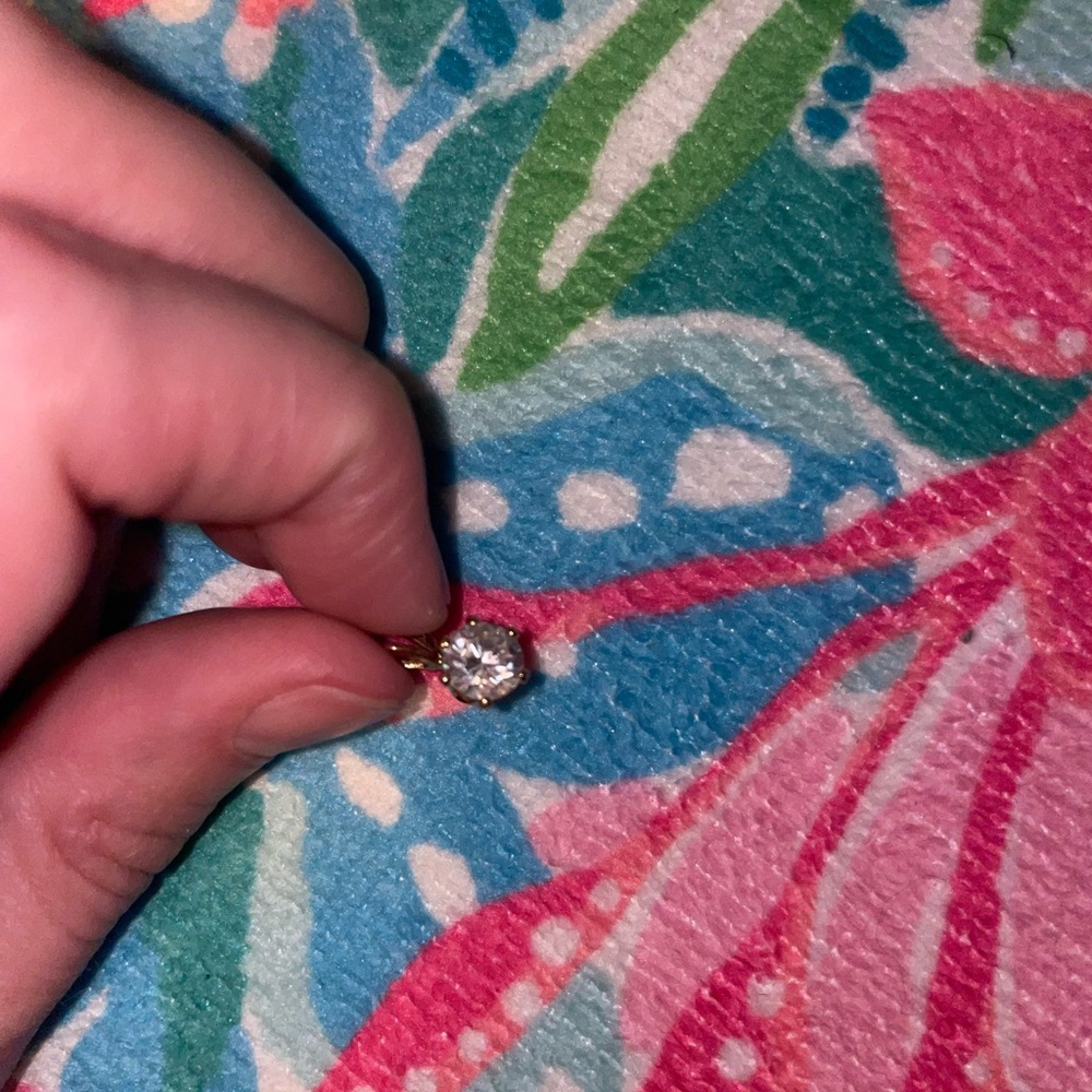 Vintage Gold Imitation Crystal Charm